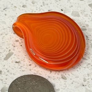 Murano Italy‎ Gold inlaid Necklace Pendant NEW